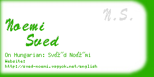 noemi sved business card